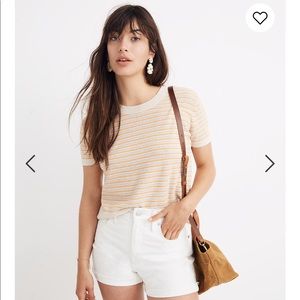 Madewell Striped Lakedale Sweater Tee